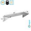 Amgood 18inX 60in Stainless Steel Tubular Wall Shelf AMG WS-TR-1860